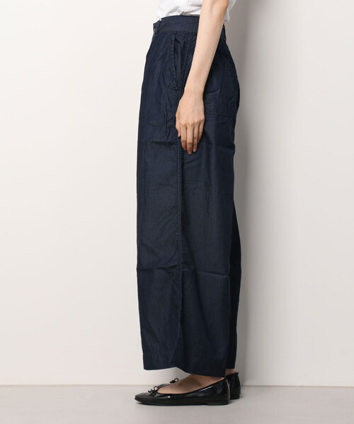 URVIN（アービン）の「ワイドワークパンツ（その他パンツ・レディース・インディゴブルー・1/0/2/00）」の4枚目の写真