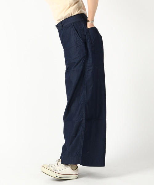 URVIN（アービン）の「ワイドワークパンツ（その他パンツ・レディース・インディゴブルー・1/0/2/00）」の2枚目の写真