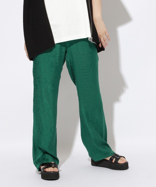 PBLIM（ページボーイリム）の「【PAGEBOYLIM】チャイナサテンパンツ（その他パンツ・レディース・ブラック/グリーン・MEDIUM）」の10枚目の写真