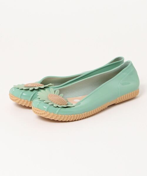 Anuenue（アヌエヌエ）の「レインシューズ お花モチーフパンプス（パンプス・レディース・ブラック/ピンク/イエロー/グリーン・23.5cm/24.5cm/23.0cm/24.0cm/25.0cm）」の6枚目の写真