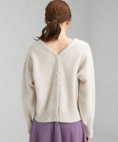 green label relaxing(グリーンレーベルリラクシング)の「FX 2WAY プルオーバー ニット カーディガン(カーディガン/ボレロ・レディース・ネイビー/ライム/ナチュラル・FREE)」の5枚目の写真