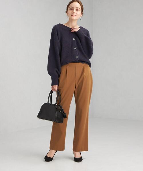 green label relaxing(グリーンレーベルリラクシング)の「FX 2WAY プルオーバー ニット カーディガン(カーディガン/ボレロ・レディース・ネイビー/ライム/ナチュラル・FREE)」の15枚目の写真