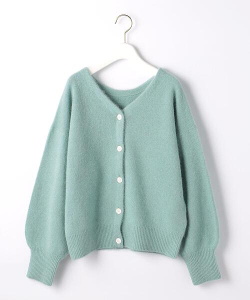 green label relaxing(グリーンレーベルリラクシング)の「FX 2WAY プルオーバー ニット カーディガン(カーディガン/ボレロ・レディース・ネイビー/ライム/ナチュラル・FREE)」の13枚目の写真