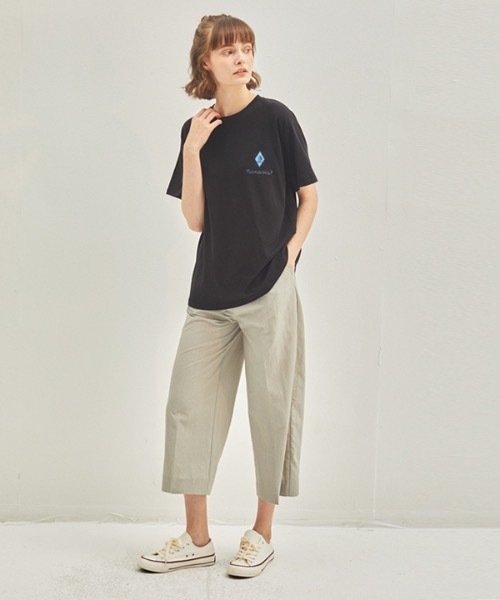 manavis7(マナビスセブン)の「【MANAVIS7 】サマーワイドパンツ / Summer Wide Pants(スラックス・レディース・ブラック/グレー・SMALL/MEDIUM)」の2枚目の写真