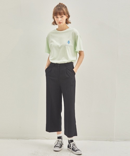manavis7(マナビスセブン)の「【MANAVIS7 】サマーワイドパンツ / Summer Wide Pants(スラックス・レディース・ブラック/グレー・SMALL/MEDIUM)」の3枚目の写真