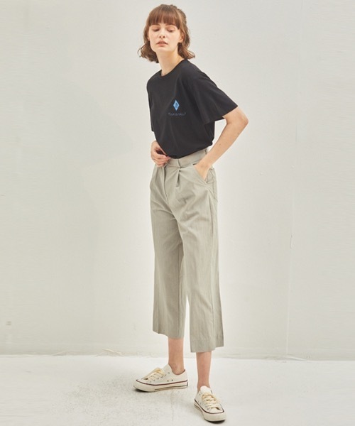 manavis7(マナビスセブン)の「【MANAVIS7 】サマーワイドパンツ / Summer Wide Pants(スラックス・レディース・ブラック/グレー・SMALL/MEDIUM)」の5枚目の写真