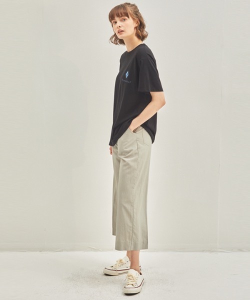 manavis7(マナビスセブン)の「【MANAVIS7 】サマーワイドパンツ / Summer Wide Pants(スラックス・レディース・ブラック/グレー・SMALL/MEDIUM)」の4枚目の写真