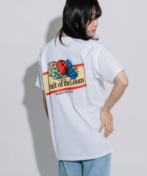 FRUIT OF THE LOOM(フルーツオブザルーム)の「SOUVENIR Tシャツ / 半袖 / バック / プリント / ロゴ / ワンポイント / カジュアル / ユニセックス(Tシャツ/カットソー・メンズ・C/F/D/I/G/H/A/B/J/E・M/L/XL)」の5枚目の写真