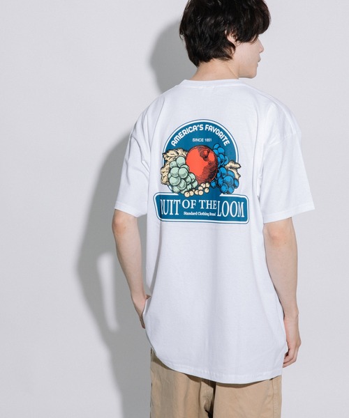 FRUIT OF THE LOOM(フルーツオブザルーム)の「SOUVENIR Tシャツ / 半袖 / バック / プリント / ロゴ / ワンポイント / カジュアル / ユニセックス(Tシャツ/カットソー・メンズ・C/F/D/I/G/H/A/B/J/E・M/L/XL)」の9枚目の写真