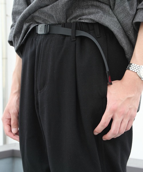 Gramicci(グラミチ)の「GRAMICCI/グラミチ ウールブレンド タックテーパードパンツ WOOL BLEND TUCK TAPERED PANTS GMP-21F057(その他パンツ・メンズ・ブラック/グレー/チェック・S/M/L)」の14枚目の写真