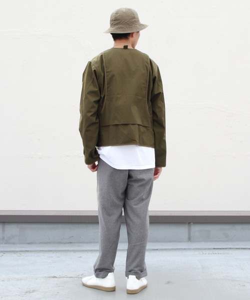 Gramicci(グラミチ)の「GRAMICCI/グラミチ ウールブレンド タックテーパードパンツ WOOL BLEND TUCK TAPERED PANTS GMP-21F057(その他パンツ・メンズ・ブラック/グレー/チェック・S/M/L)」の17枚目の写真