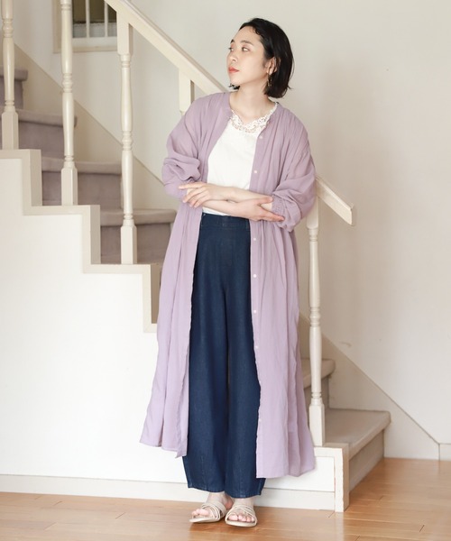 studio CLIP(スタディオクリップ)の「ボイルピンタックワンピース(ワンピース・レディース・グリーン/スモーク/ラベンダー・FREE)」の8枚目の写真