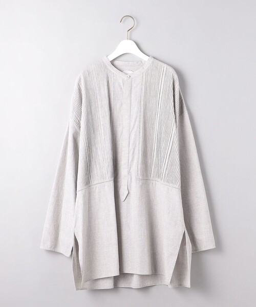 フィータ PHEETA Trinity シャツ ノーカラーシャツ 8911-699-0019 グレー Pheeta（フィータ）の「＜Pheeta（フィータ）＞Trinity シャツ