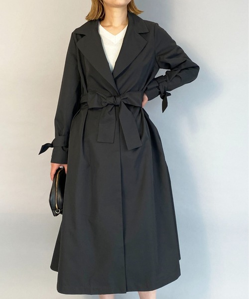 PICCIN（ピッチン）の「バックティアードリボンコート（その他アウター・レディース・ブラック/モカ/キャメル・M）」の2枚目の写真