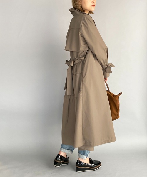 PICCIN（ピッチン）の「バックティアードリボンコート（その他アウター・レディース・ブラック/モカ/キャメル・M）」の16枚目の写真