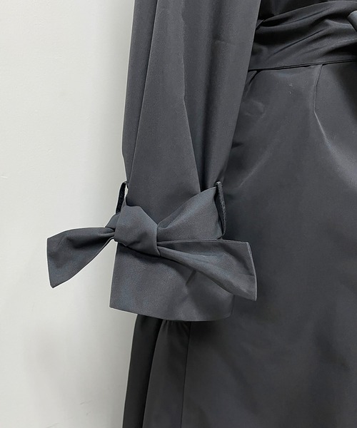 PICCIN（ピッチン）の「バックティアードリボンコート（その他アウター・レディース・ブラック/モカ/キャメル・M）」の6枚目の写真