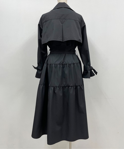 PICCIN（ピッチン）の「バックティアードリボンコート（その他アウター・レディース・ブラック/モカ/キャメル・M）」の18枚目の写真