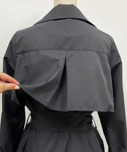 PICCIN（ピッチン）の「バックティアードリボンコート（その他アウター・レディース・ブラック/モカ/キャメル・M）」の10枚目の写真