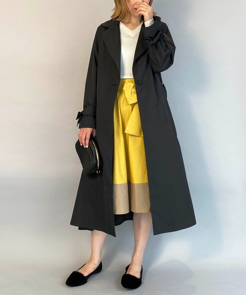 PICCIN（ピッチン）の「バックティアードリボンコート（その他アウター・レディース・ブラック/モカ/キャメル・M）」の17枚目の写真