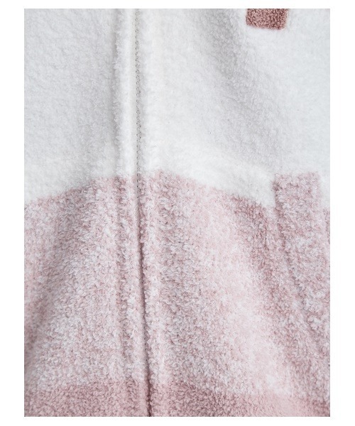 gelato pique（ジェラートピケ）の「ベビモコ'メランジボーダーパーカ（ルームウェア/パジャマ・レディース・ブラウン/ピンク・FREE）」の18枚目の写真