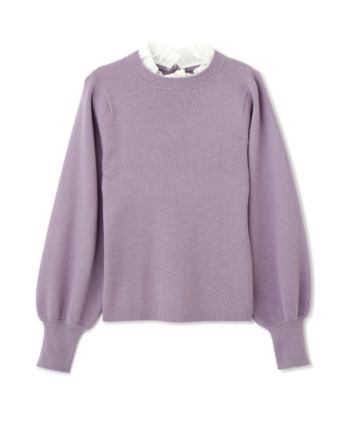 PROPORTION BODY DRESSING（プロポーションボディドレッシング）の「フリルカラー付きニット / 1211270012（ニット/セーター・レディース・パープル/ダークグレー/ピンク・FREE）」の21枚目の写真