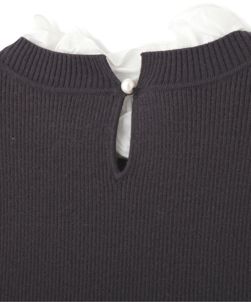PROPORTION BODY DRESSING（プロポーションボディドレッシング）の「フリルカラー付きニット / 1211270012（ニット/セーター・レディース・パープル/ダークグレー/ピンク・FREE）」の14枚目の写真