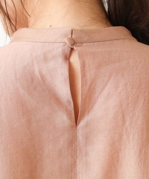 MK MICHEL KLEIN（エムケーミッシェルクラン）の「フリルディティールブラウス/洗える（シャツ/ブラウス・レディース・オレンジ/ピンクベージュ・38）」の8枚目の写真