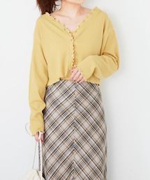 Heather | フリルボタンカーデキャミセット　215257(Tシャツ/カットソー)