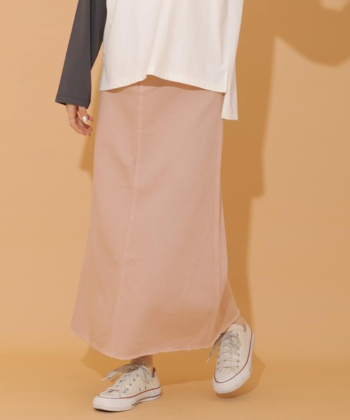 URBAN RESEARCH Sonny Label（アーバンリサーチサニーレーベル）の「カラーデニムロングスカート（スカート・レディース・ベージュ/グレー/ピンク・36/38）」の11枚目の写真