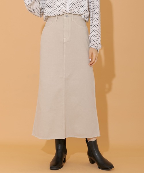 URBAN RESEARCH Sonny Label（アーバンリサーチサニーレーベル）の「カラーデニムロングスカート（スカート・レディース・ベージュ/グレー/ピンク・36/38）」の15枚目の写真