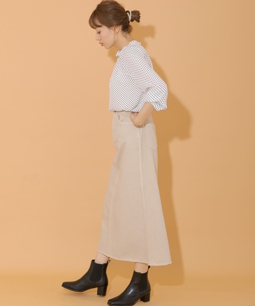 URBAN RESEARCH Sonny Label（アーバンリサーチサニーレーベル）の「カラーデニムロングスカート（スカート・レディース・ベージュ/グレー/ピンク・36/38）」の12枚目の写真