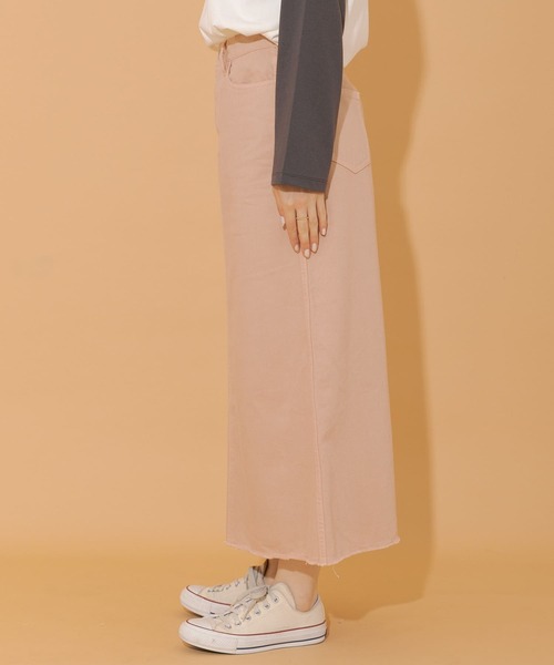 URBAN RESEARCH Sonny Label（アーバンリサーチサニーレーベル）の「カラーデニムロングスカート（スカート・レディース・ベージュ/グレー/ピンク・36/38）」の5枚目の写真
