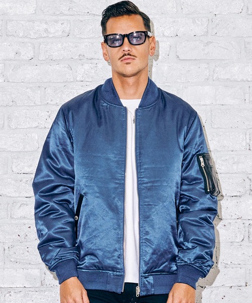 CRIMIE(クライミー)の「REVERSIBLE MA1 JACKET(MA-1・メンズ・ブラック/ブルー・M/S/L/XXL/XL)」の8枚目の写真