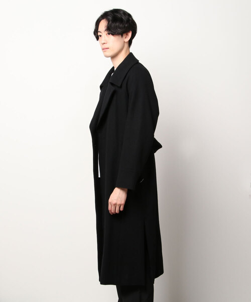 Juha(ユハ)の「JUHA BELTED OVER COAT ( NEW SPEC ) (10140101-2)(その他アウター・メンズ・ブラック・4/3)」の4枚目の写真
