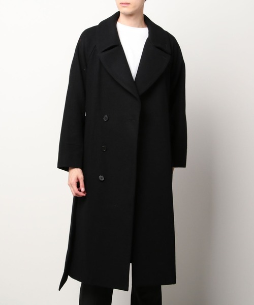 Juha(ユハ)の「JUHA BELTED OVER COAT ( NEW SPEC ) (10140101-2)(その他アウター・メンズ・ブラック・4/3)」の7枚目の写真