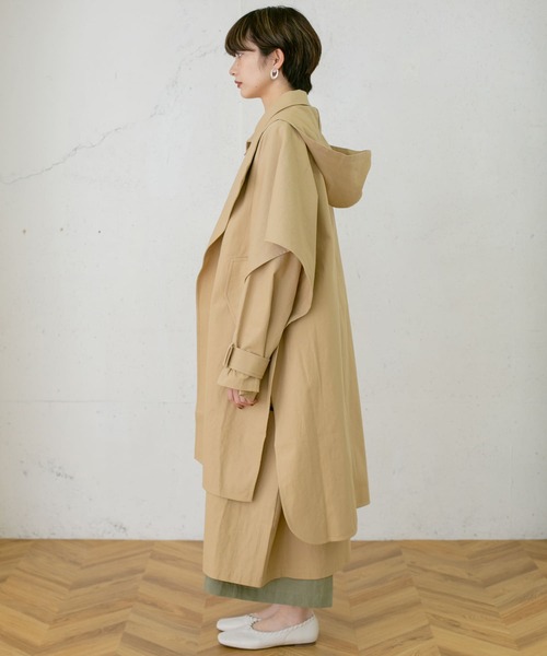 ベイジ　ERIFF / レイヤードコート　beige ベイジ ERIFF / レイヤードコート beige