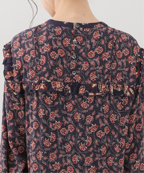 SLOBE IENA（スローブイエナ）の「SPRINTEXフラワーペイズリーワンピース【手洗い可能】◆（ワンピース・レディース・ネイビー・FREE）」の9枚目の写真