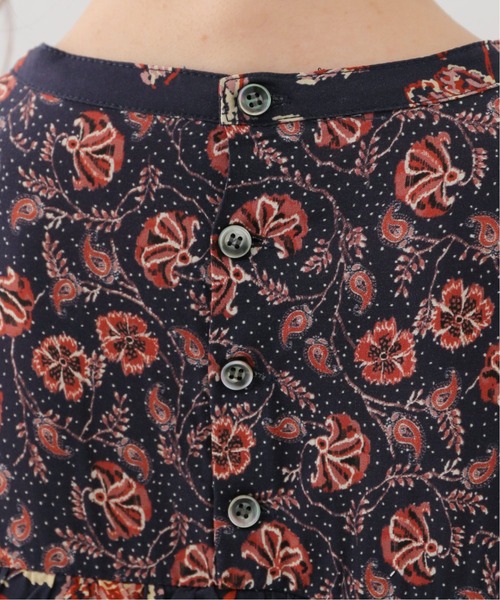 SLOBE IENA（スローブイエナ）の「SPRINTEXフラワーペイズリーワンピース【手洗い可能】◆（ワンピース・レディース・ネイビー・FREE）」の10枚目の写真