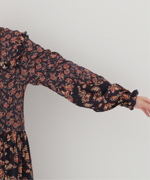 SLOBE IENA（スローブイエナ）の「SPRINTEXフラワーペイズリーワンピース【手洗い可能】◆（ワンピース・レディース・ネイビー・FREE）」の11枚目の写真