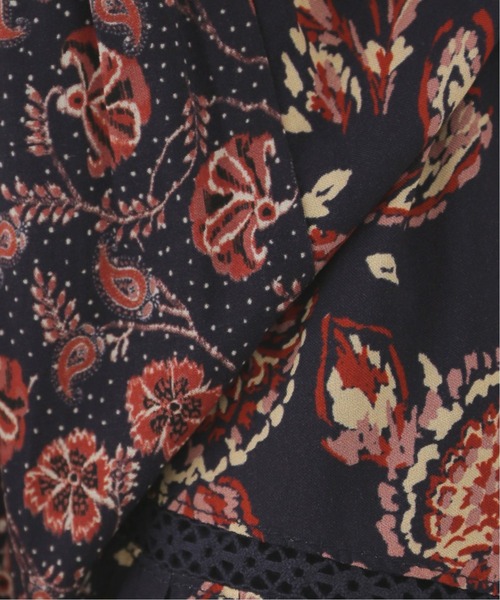SLOBE IENA（スローブイエナ）の「SPRINTEXフラワーペイズリーワンピース【手洗い可能】◆（ワンピース・レディース・ネイビー・FREE）」の16枚目の写真