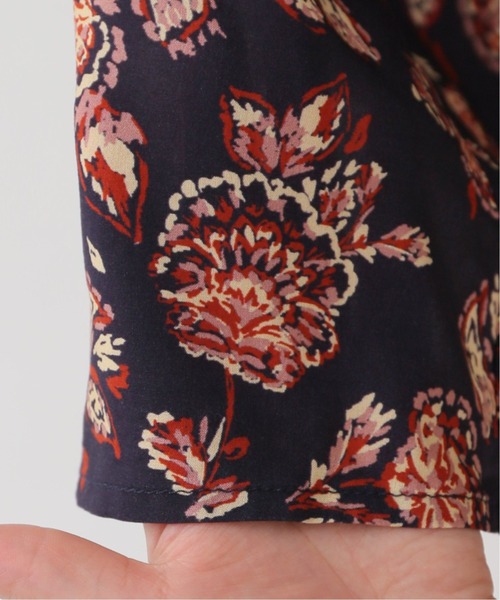 SLOBE IENA（スローブイエナ）の「SPRINTEXフラワーペイズリーワンピース【手洗い可能】◆（ワンピース・レディース・ネイビー・FREE）」の17枚目の写真