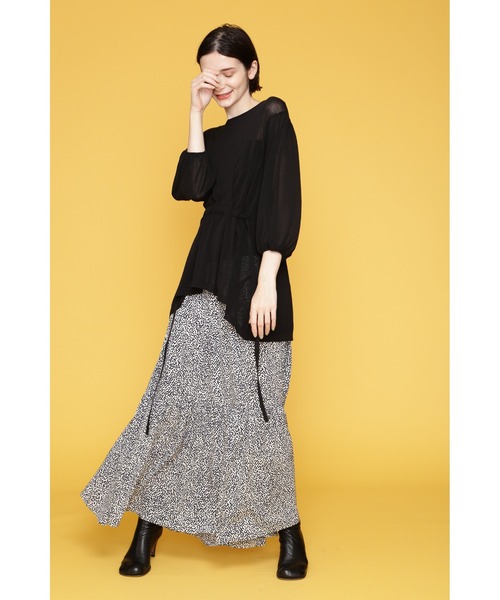 FLOML(フロム)の「◆【FLOML】トライアングルドットプリントスカート(スカート・レディース・ブルー・38)」の16枚目の写真