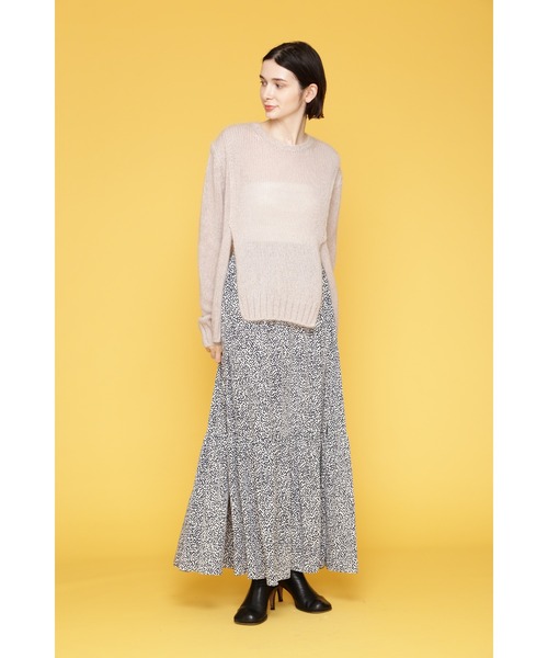 FLOML(フロム)の「◆【FLOML】トライアングルドットプリントスカート(スカート・レディース・ブルー・38)」の9枚目の写真