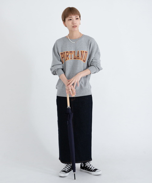 ameme（アメメ）の「because　12本骨長傘（長傘・レディース・ネイビー/カーキ/ストライプ/レッド・FREE）」の9枚目の写真