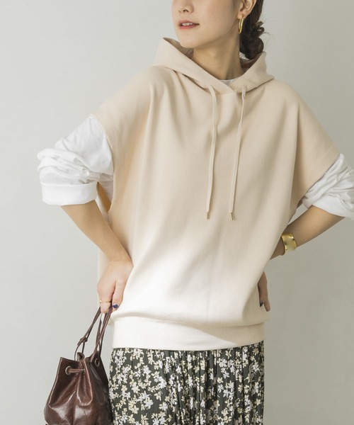 URBAN RESEARCH（アーバンリサーチ）の「ノースリーブルーズフーディ（ニット/セーター・レディース・アイボリー/モカ・FREE）」の8枚目の写真