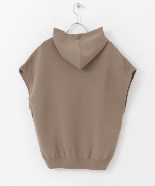 URBAN RESEARCH（アーバンリサーチ）の「ノースリーブルーズフーディ（ニット/セーター・レディース・アイボリー/モカ・FREE）」の4枚目の写真