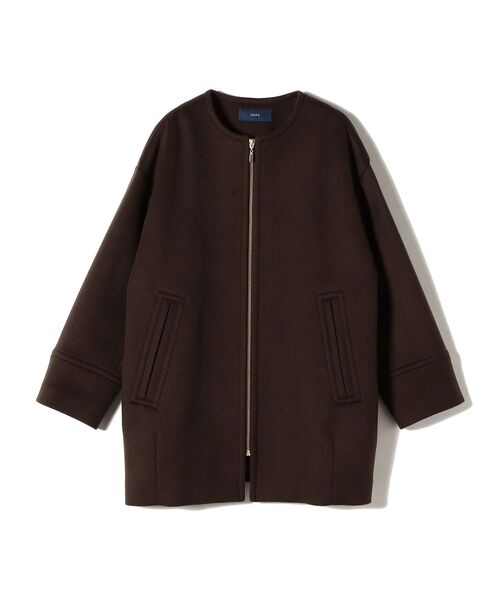 SHIPS（シップス）の「【WEB限定】ミディコクーンジップコート 2◇（その他アウター・レディース・ブラウン/ナチュラル・SMALL/MEDIUM）」の7枚目の写真