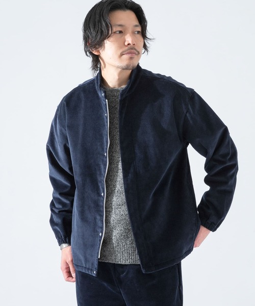 URBAN RESEARCH ROSSO MEN（アーバンリサーチロッソメン）の「ZIPスタンドカラーコーデュロイジャケット『セットアップ対応』（ブルゾン・メンズ・ブラウン/ネイビー/ブラック・MEDIUM/LARGE）」の3枚目の写真