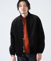 ZIPスタンドカラーコーデュロイジャケット『セットアップ対応』