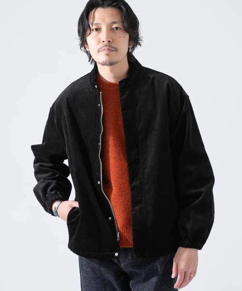 URBAN RESEARCH ROSSO MEN（アーバンリサーチロッソメン）の「ZIPスタンドカラーコーデュロイジャケット『セットアップ対応』（ブルゾン・メンズ・ブラウン/ネイビー/ブラック・MEDIUM/LARGE）」の12枚目の写真